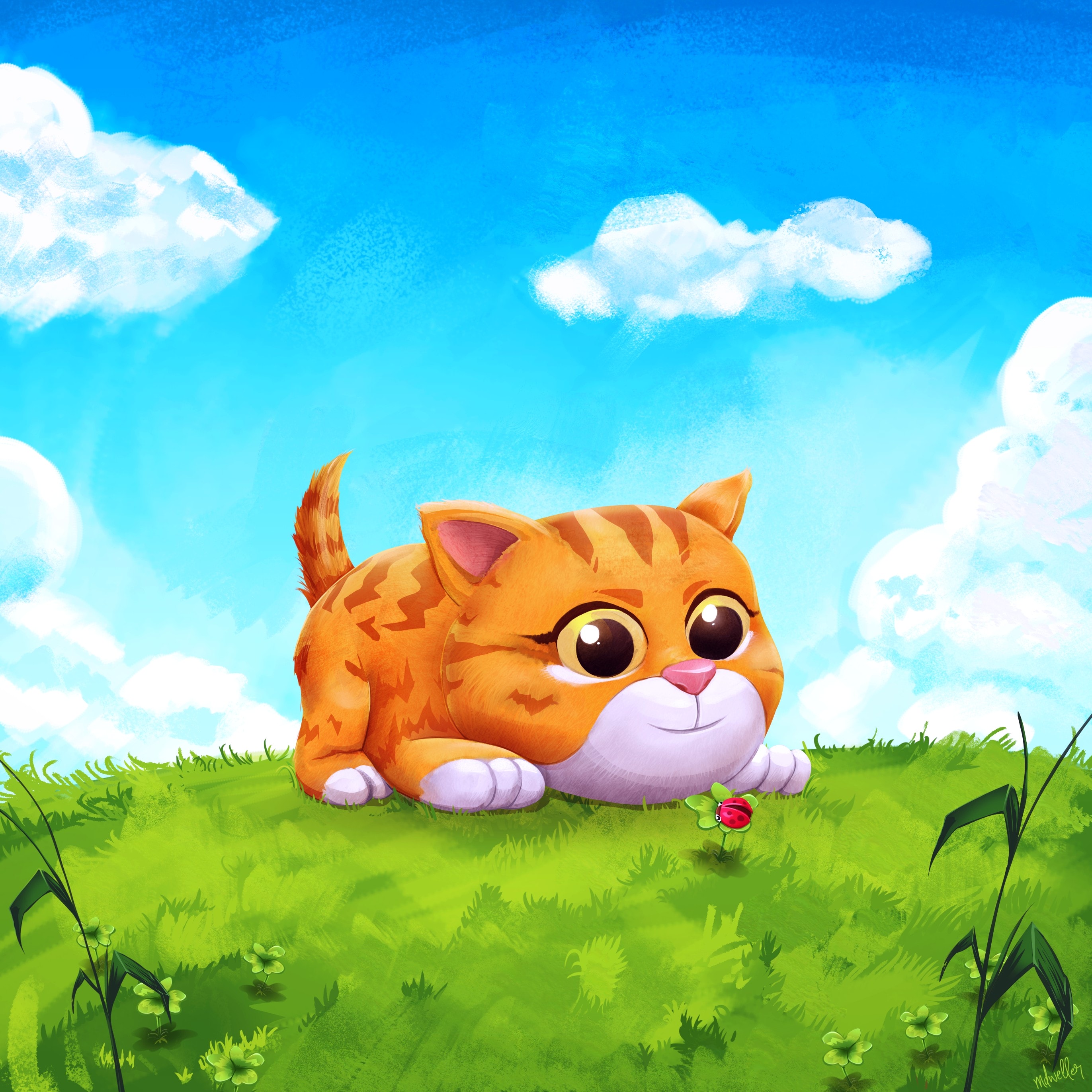 Cat And The Bug